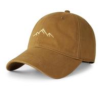 HeyCaps Baseball Cap for Men - Trucker caps Mens Personalised dad Golf Cap Baseball hat UK Brown