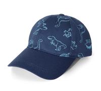 HeyCaps Kids Dinosaur Print Baseball Cap - Adjustable Breathable Cotton Sun Hat for Boys and Girls, L/XL Sizes, Outdoor Essential Dark Blue