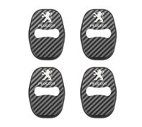 HEYCE 4 Pcs Car Door Lock Cover, for Peugeot 3008 508 308 408 2008 4008 5008 301 308S 508L 207CC 308CC Stainless Steel Protective Covers Decoration Accessories,D