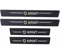HEYCE 4PCS Car Door Sill Protector Threshold Protective Stickers for Smart 453 451 Forfour,Carbon Fiber Stickers Door Sill Scuff Plate Cover for Car Door Steps