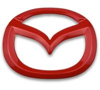 HEYCE Car Emblem Decal Badge Decal for Mazda Steering Wheel/Front Trunk/Rear Trunk Logo Decal Auto Logo Cover ABS Decal,Red