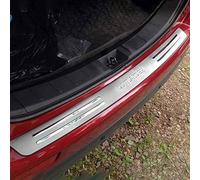 HEYCE Car Rear Bumper Protector for Mitsubishi Outlander 2013-2018, Stainless Steel Loading Sill Guard Bumper Anti-scratch Tailgate Door Sill Bumper Decoration Accessories