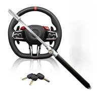 HEYCE UK ACE Steering Wheel Lock for Cars, Heavy-Duty Adjustable Double Hook Steering Wheel Lock - Universal Anti-Theft Car Security with Emergency Hammer Window Breaker Self-Defense