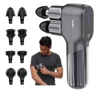 HEYCHY Mini Double Head Massage Gun, Deep Tissue Percussion Muscle Massage Gun for Therapy and Relaxation, Portable Handheld Gun for Athletes for Pain Relief and Pain