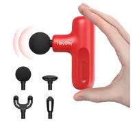 HEYCHY - Mini Massage Gun, Portable Handheld Massager for Small Travel Pain Relief, Full Body Recovery and Relief for Outdoor, USB Charging, 5 Speed, Gifts for
