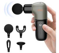 HEYCHY Super Mini Massage Gun, Deep Tissues Percussion Muscle Massager, Compact Sports Travel Massage Gun, Portable Massager Gun for Gifts for her him, Black