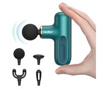 HEYCHY Super Mini Massage Gun, Percussion Deep Tissue Massager, Compact Travel-Friendly Portable Handheld Massager for Athletes and Home Use, FSA and HSA Eligible