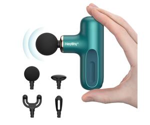 HEYCHY Super Mini Massage Gun, Percussion Deep Tissue Massager, Compact Travel-Friendly Portable Handheld Massager for Athletes and Home Use, FSA and HSA Eligible
