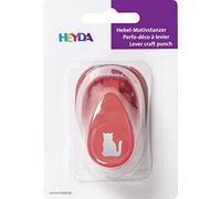 Heyda 203687459 Punch Small Design Size: Approx. 1.7 cm with Cat Motif