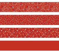 Heyda 204875537 Folding Strips Set for Froebel Stars 1 x 30 cm and 1.5 x 45 cm, 4 Designs Assorted in Two Different Sizes