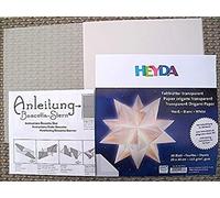Heyda 204875565 204875565 Folding Sheets Transparent 20 x 20 cm Colour: White