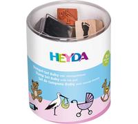 Heyda Stamp Set Stamp Set (Baby) Motivgröße: 1,5cm x 1,5cm Black