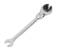 HEYDGBBZ 1Pcs Ratcheting Wrench, 8 to 30mm Metric Open Flex Head Tubing Set, 72 Teeth Gear End Adjustable Ratchet Flexible(27mm)