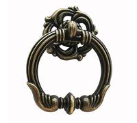 HEYDGBBZ Antique Brass Drawer Pulls Handles, Cabinet and Drawer Knobs, 4Pcs Chinese Style Dressing Table Double Hole Wine Cabinet Shoe Cabinet Wardrobe Cabinet Drawer Cabinet Door(30 * 10 * 20mm)