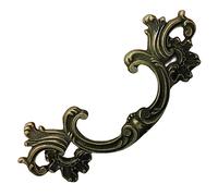 HEYDGBBZ Antique Brass Drawer Pulls Handles, Cabinet and Drawer Knobs, 4Pcs Chinese Style Golden Wardrobe Cabinet Ginkgo Handle Furniture Drawer Pure Copper Wine Cabinet Fishtail