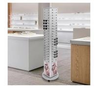 HEYDGBBZ Eyeglass Holder,360° Rotating 84 Pairs Glasses Display Stand Sunglass Organizer W/ Wheels, Floor Large Sunglasses Storage Commercial Eyewear Hanging Rack