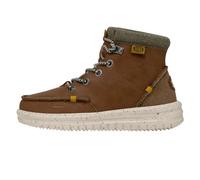 HEYDUDE Bradley Youth Leather Boot Moccasin, Light Blue, 5 UK