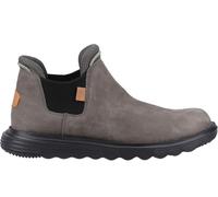 HEYDUDE Branson Leather Mens Grey Boots - Size UK 12