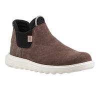 HEYDUDE Branson Leather Womens Coffee Boots - Brown - Size UK 4