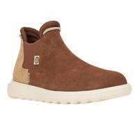 HEYDUDE Branson Suede Novelty Brown/Snake Ankle Boots for Female - Size 5