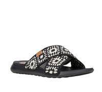 HEYDUDE Christi Cottage Crochet Sandals BLACK,WHITE SIZE 4
