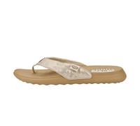 HEYDUDE Christi Flip Classic Sandal Gold UK 6 Gold UK 6 Gold