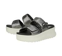 HEYDUDE Delray Slide Classic, Black/Shimmer, 5.5 UK