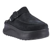 HEYDUDE Delray Suede WoMens Black Clogs - Size UK 8