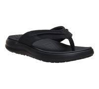 HEYDUDE Finn Flip Polyurethane Mens Black Sandals Pu - Size UK 8
