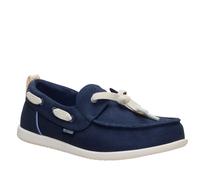 HEYDUDE Harbor Breeze Lo Washed Twill Shoes NAVY SIZE 4