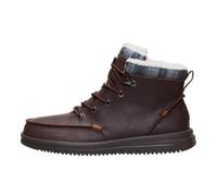 HEYDUDE Men's Bradley Classic Cozy Pull-On Boots | Water Repellent Winter Boots with Sherpa Lining, Brown, 8 UK