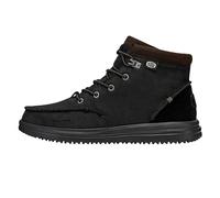 HEYDUDE Men's Bradley Leather Fashion Boot, black, 7 UK