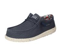 HEYDUDE Mens Hey Dude Deck Slip On Shoes Wally Stretch Canvas - Blue - UK 11