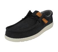 HEYDUDE Mens Hey Dude Deck Style Lace Up Shoe Wally Corduroy - Navy - UK 9