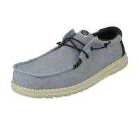 HEYDUDE Mens Hey Dude Slip On Deck Shoes Wally Coastline Jute - Stone/White - UK 10