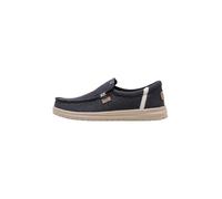HEYDUDE Men's Mikka Jute - Casual Slip-On Shoes, Black/Irish Cream, 7 UK
