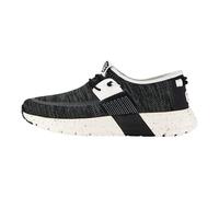 HEYDUDE - Men's Sirocco M Sport Mode Sirocco Sneaker Shoes, Black/White, 10 UK