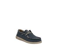 Heydude Wally Braided Polyester Men's Blue Night Loafers UK 7