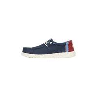 HEYDUDE - Men's Wally Break Hey Day Slip-On Shoes, Navy, 10 UK