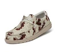 HEYDUDE Men's Wally Camouflage Moc Toe Shoes, Desert camo, 8 UK