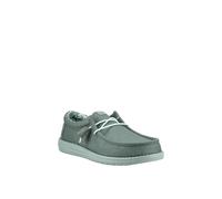 HEYDUDE Men's Wally Canvas Shoe in Green | Size: 7 HEYDUDE Green 7
