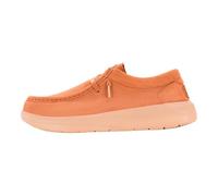 HEYDUDE Men's Wally Comf Slip-On, Suede Tobacco Brown/Irish Cream, 14