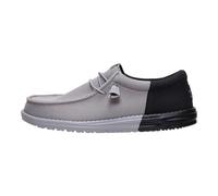 HEYDUDE Mens Wally Funk Mesh Split, Flannel Grey/Black, 9 UK