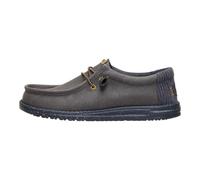 HEYDUDE Men's Wally Funk Mono, Slip-On Shoes | Breathable textile upper on rise platform sole, elastic laces and removable foam sole