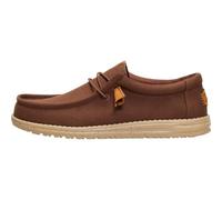 HEYDUDE Men's Wally Funk Mono, Slip-On Shoes | Breathable textile upper on rise platform sole, elastic laces and removable foam sole