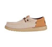 HEYDUDE - Men's Wally Funk Nylon Craft - Casual Slip-On Shoes - Moccasin Style, Tobacco Brown, 10 UK