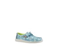 HEYDUDE Men's 'Wally H2O Tropical' Classic Slip On Shoes in Blue | Size: 8 HEYDUDE Blue 8