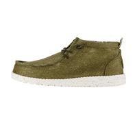 HEYDUDE - Men's Wally Mid Canvas Slip-On Shoes, Olive, 12 UK