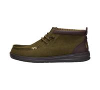 HEYDUDE Men's Wally Mid GripR Vin Classic, Dark Olive/Mole Brown, 8 UK