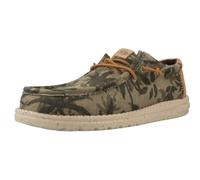 HEYDUDE - Wally Palm Jute, Men Slip-On Shoes, Burnt Olive/Ginger Brown, M8